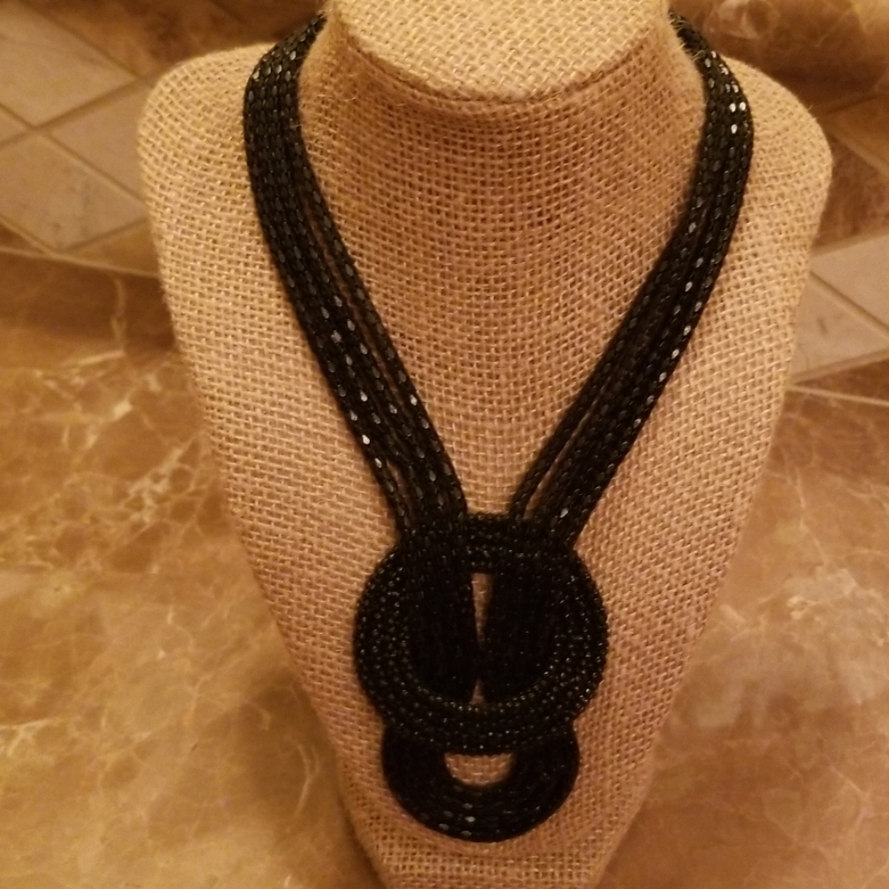Black Statement necklace
